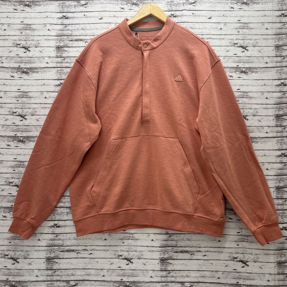 adidas Men's Rust Salmon Pullover Sweatshirt